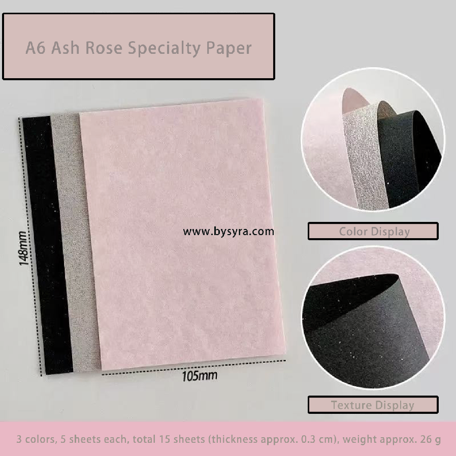 Papier spécial Ash Rose A6 — 15 feuilles