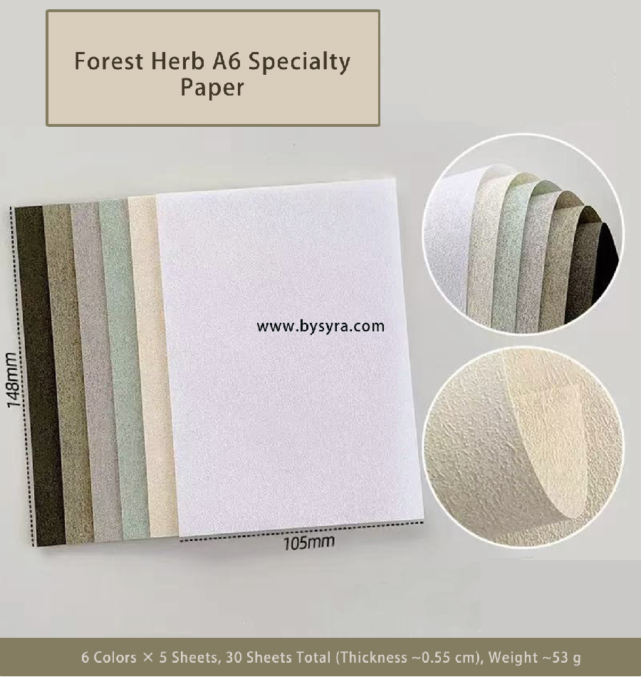 Papier spécialisé Forest Herb A6 — 30 feuilles