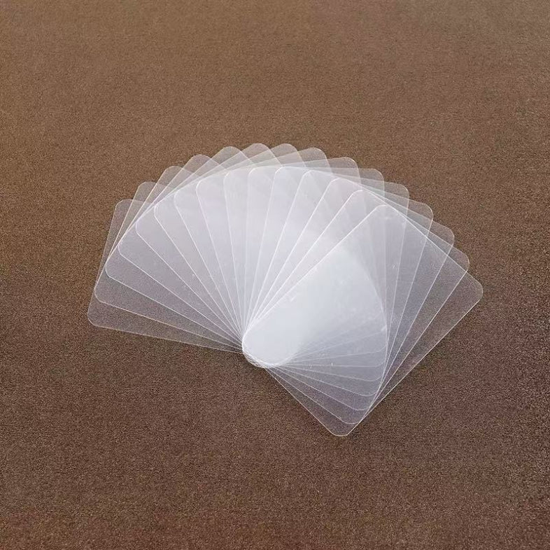 Clear blank plastic card
