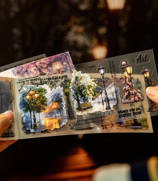 Starry night PET Stickers Book— 18 Sheets