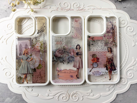 A Written Tune • Vintage Collage Phone Case