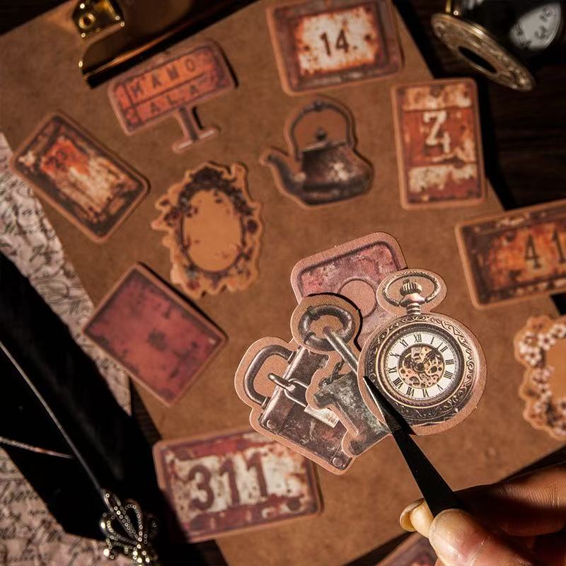 Autocollant en papier kraft série Old Erosion Dream — 16 pièces