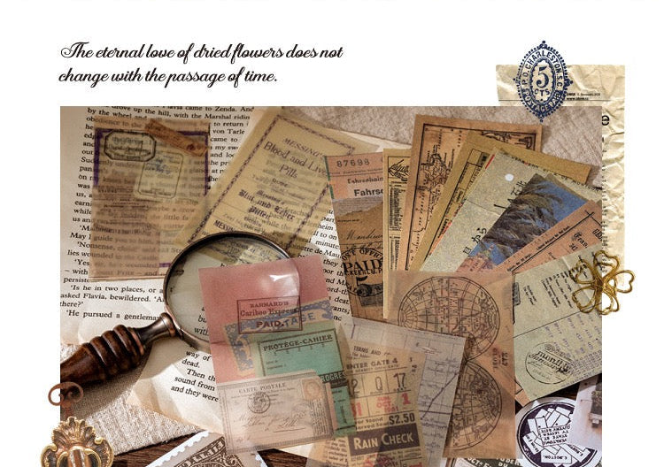 Kit de collage de la série Vintage Memories Room — 60 pièces