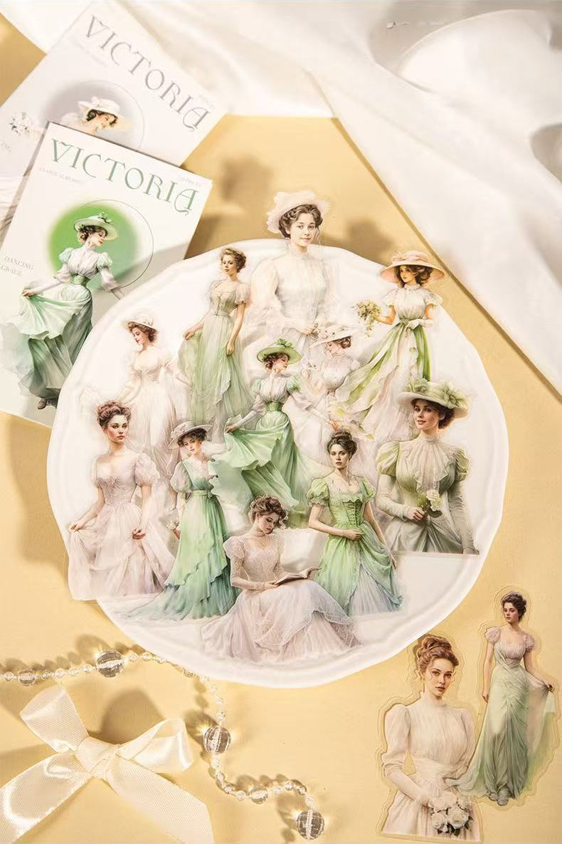 Classical Beauty PET Sticker – 30PCS