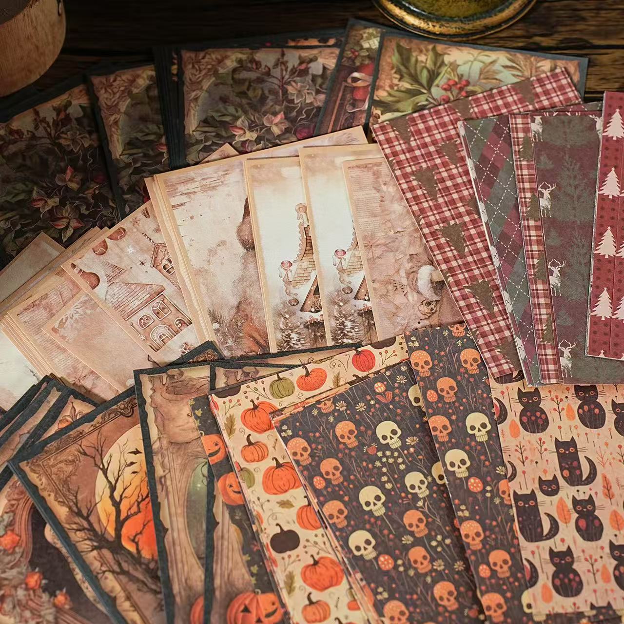 Christmas Theme Material Paper — 20 Sheets