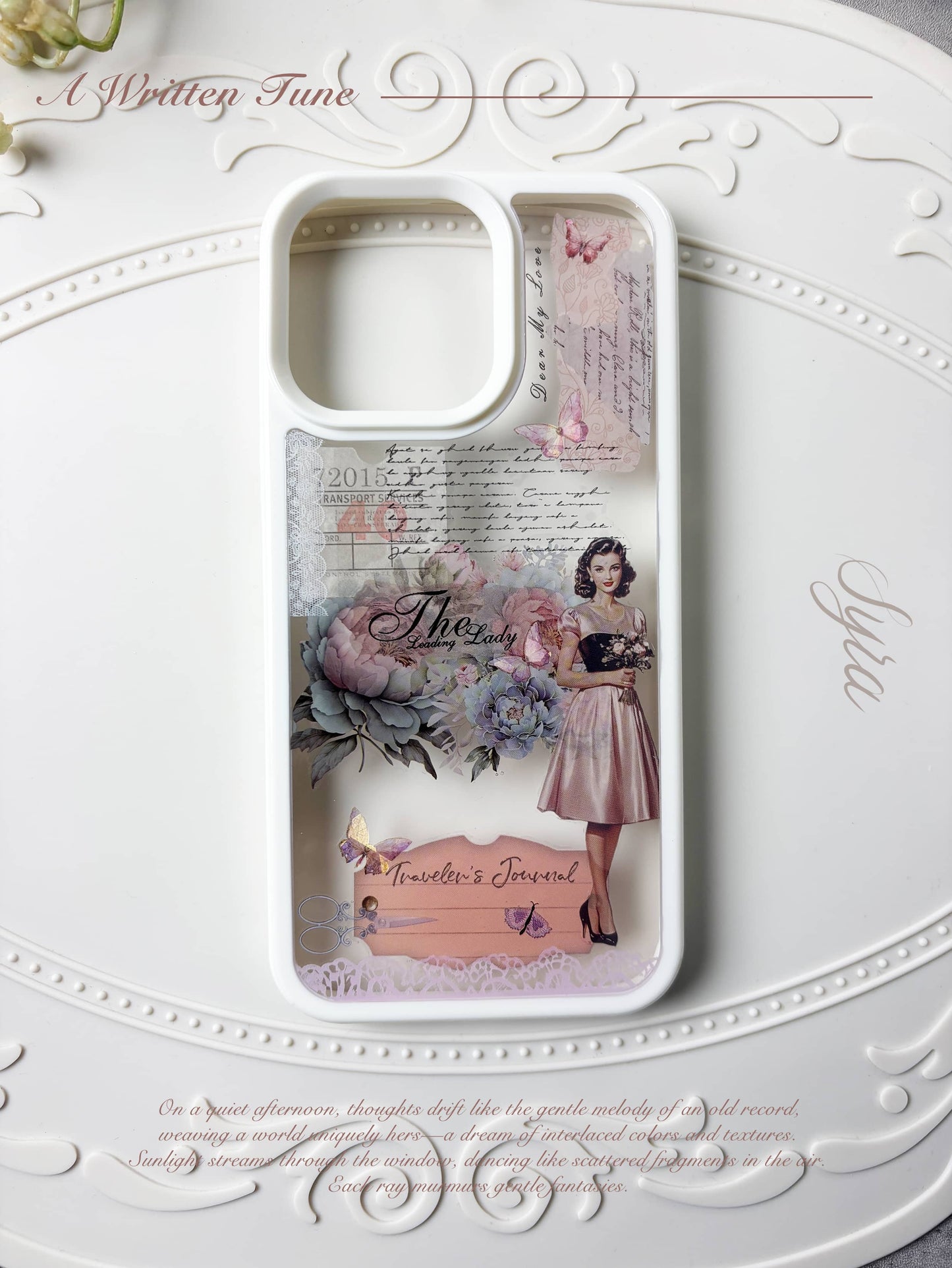 A Written Tune • Vintage Collage Phone Case