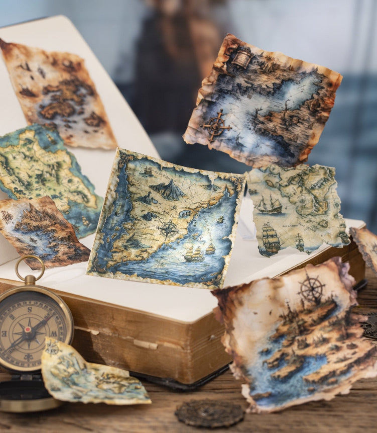 Autocollant en papier kraft blanc pour journal d'aventure — 10 pièces