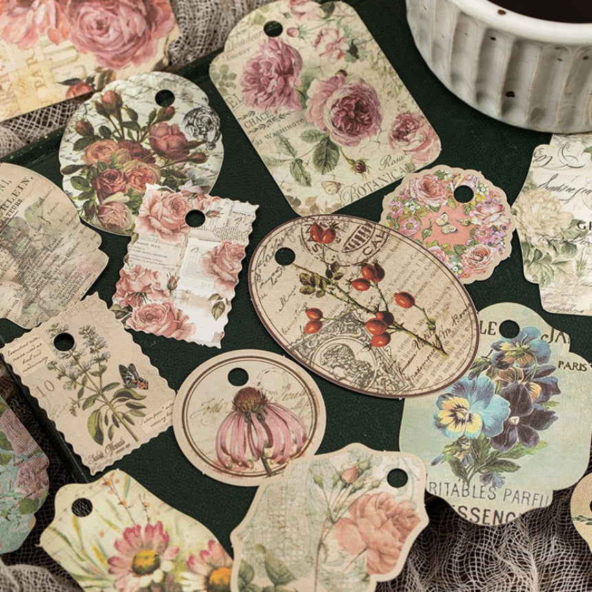 Étiquettes volantes en boîte de la série Ancient Isle Impressions — 30 pièces