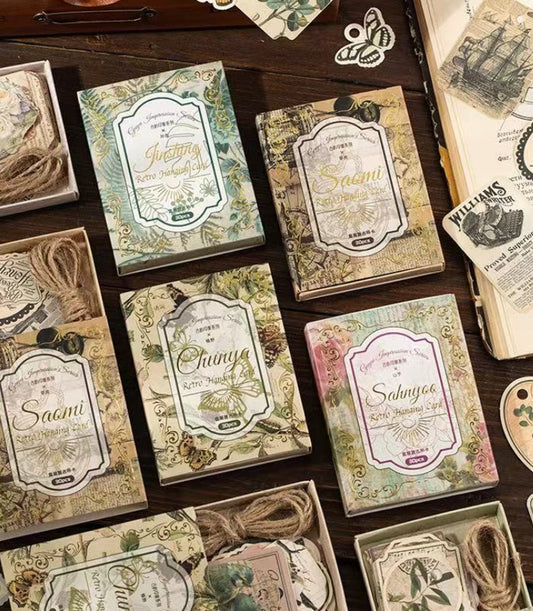 Ancient Isle Impressions Series Boxed Hang Tags — 30PCS