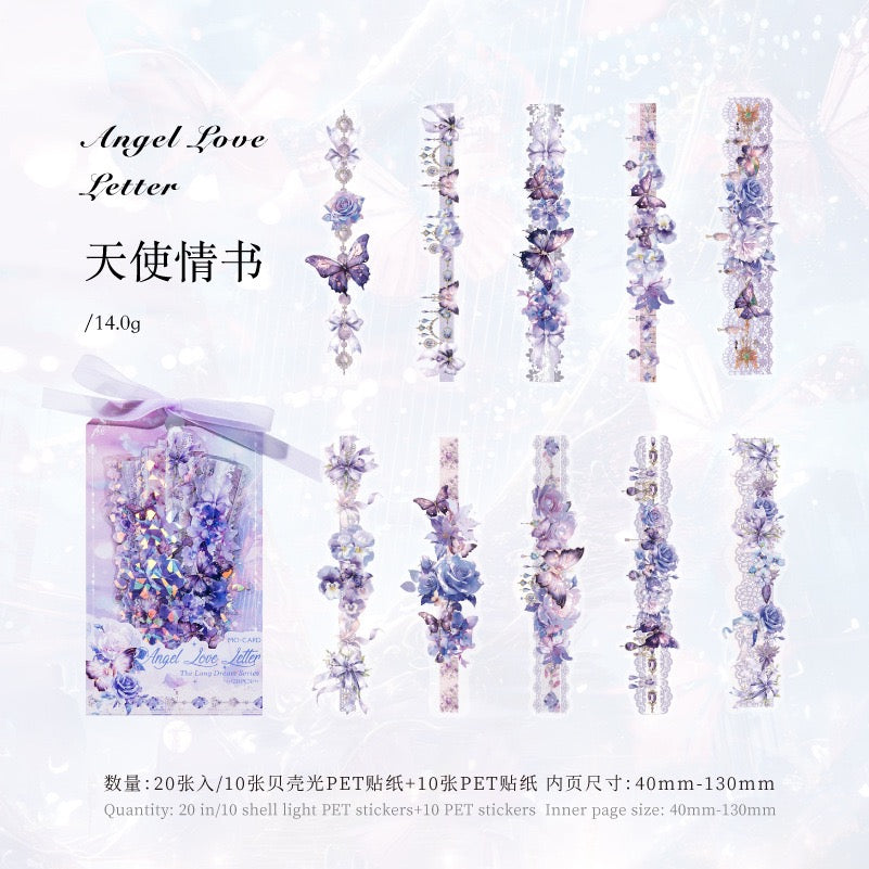 Endless Dream Series PET Long Sticker Pack — 20 Sheets