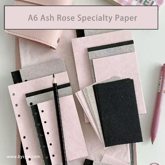 Ash Rose A6 Specialty Paper — 15 Sheets