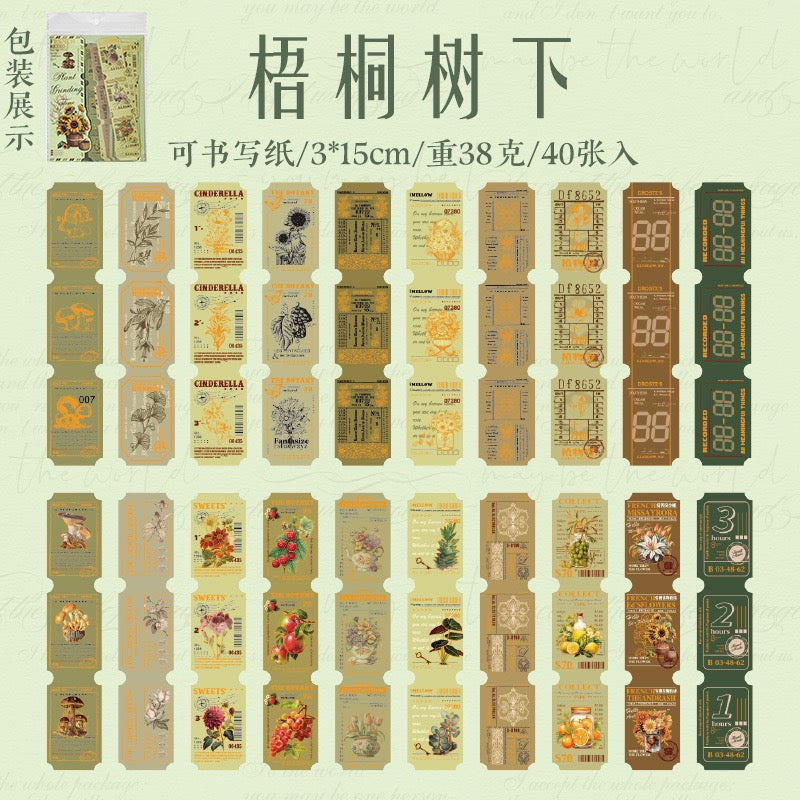 Manchester Memories Series: Receipt Sticker Pack — 40PCS