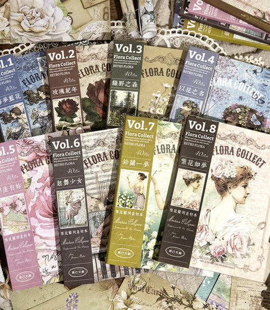 Blooming Series Double-Sided Material Journal — 40 Sheets