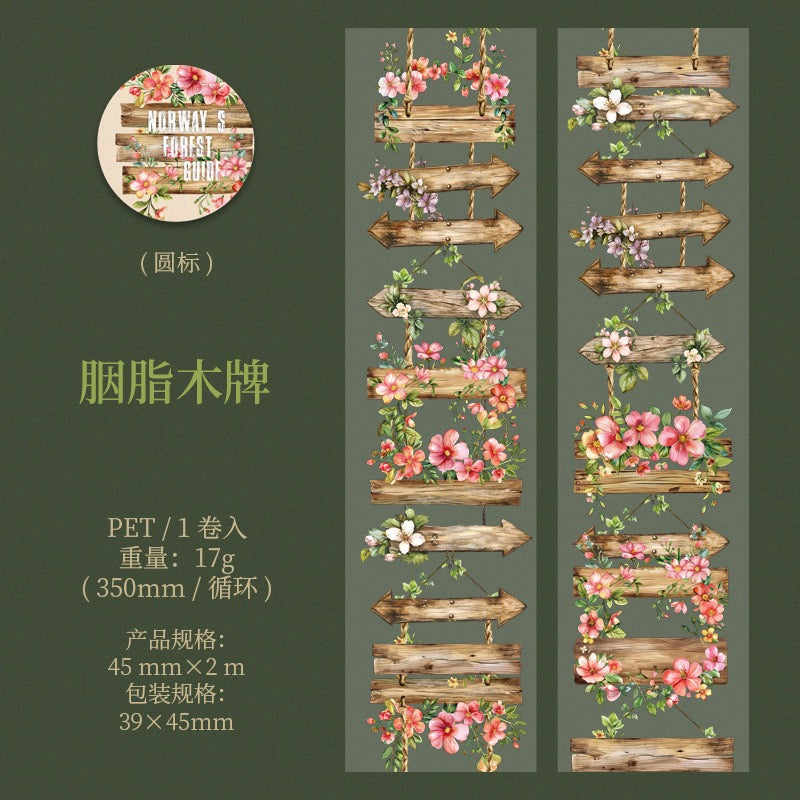 Norwegian Forest: Woodland Guidance Decorative PET Tape — 2M