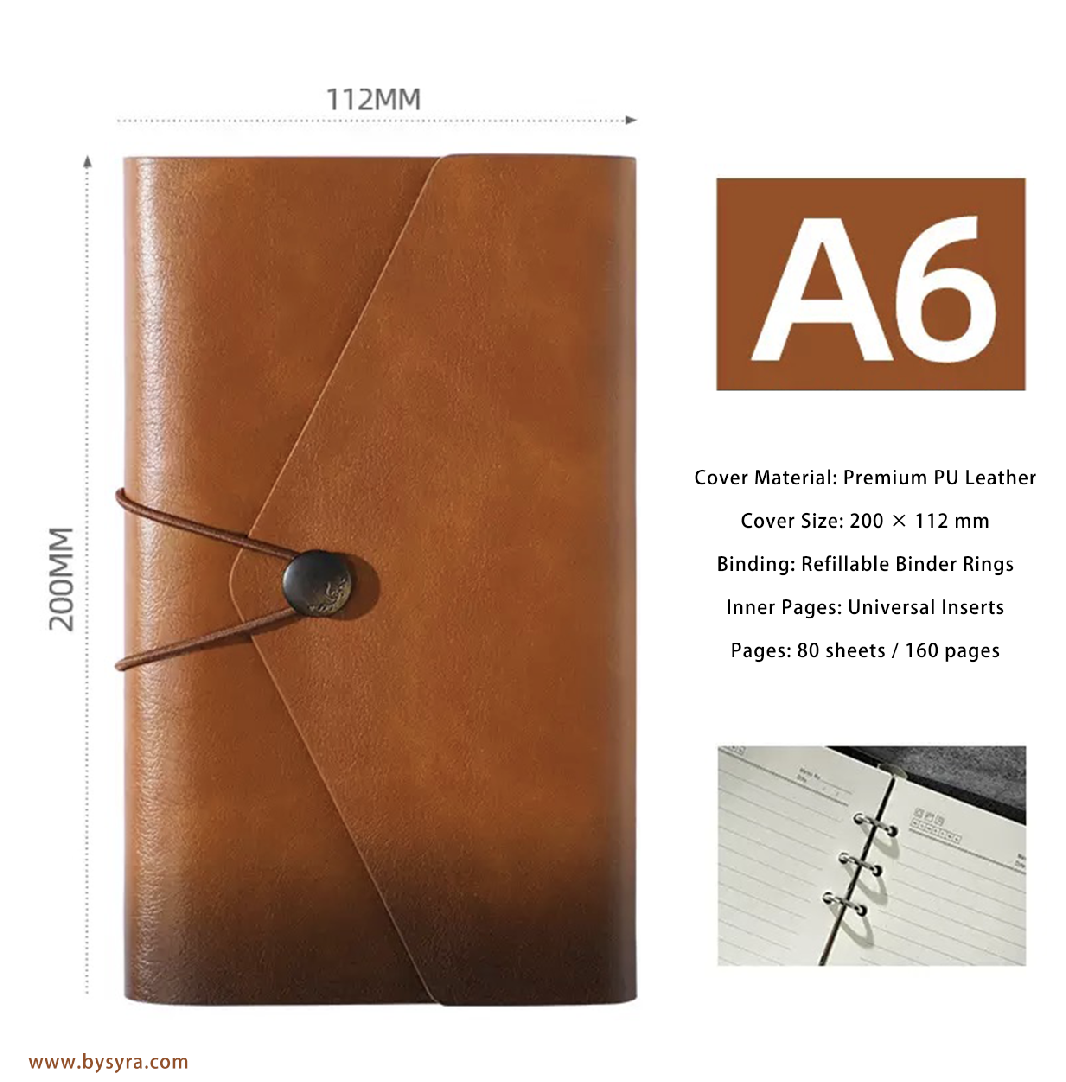 tn Vintage Refillable Planner Notebook