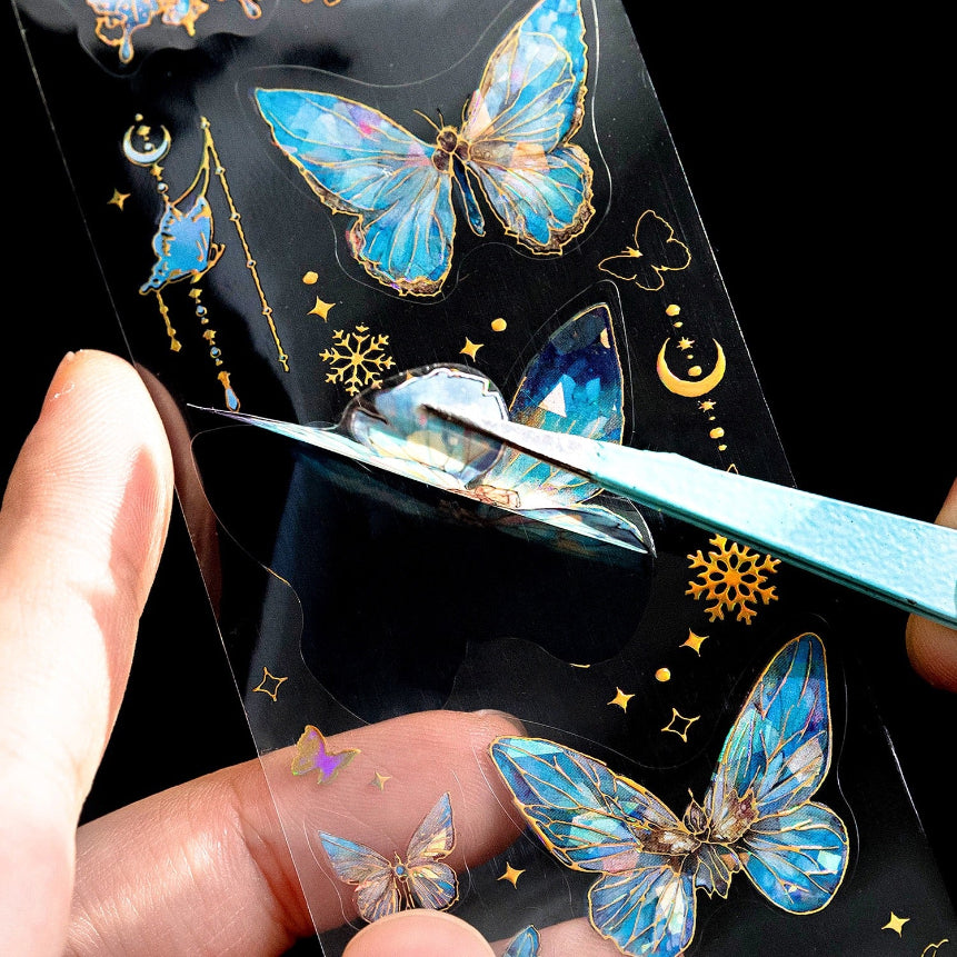 Butterfly Series Ice Crystal 3D Holographic Tape — 1M