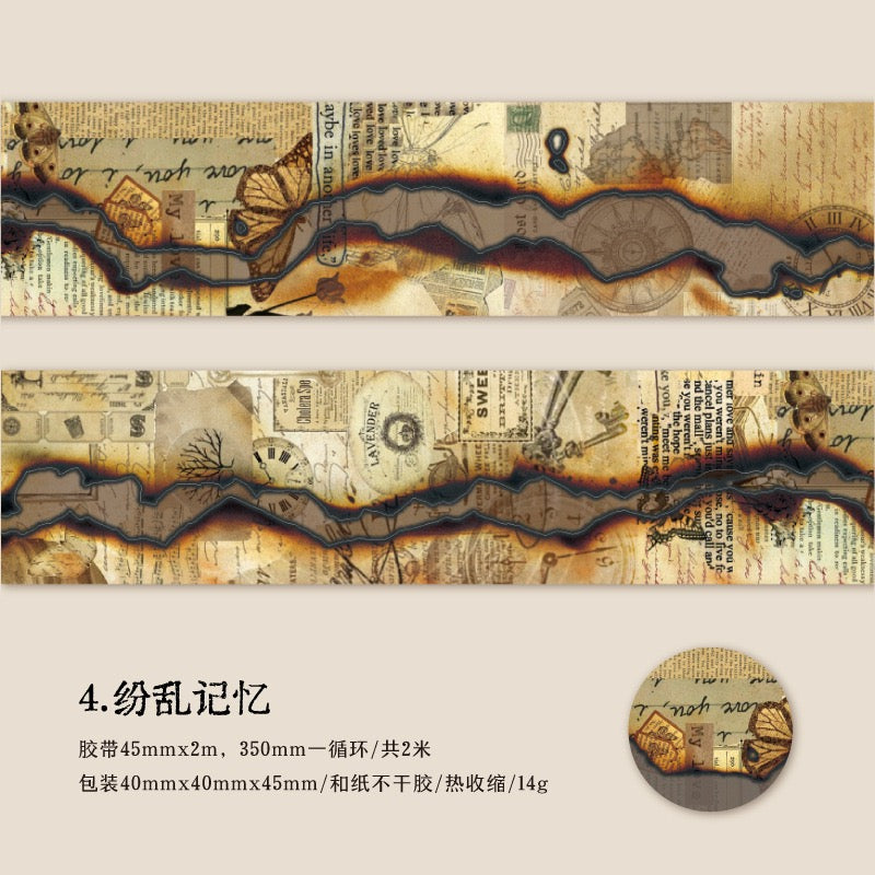 Fissures de mémoire Washi Paper Tape Washi Tape — 2M