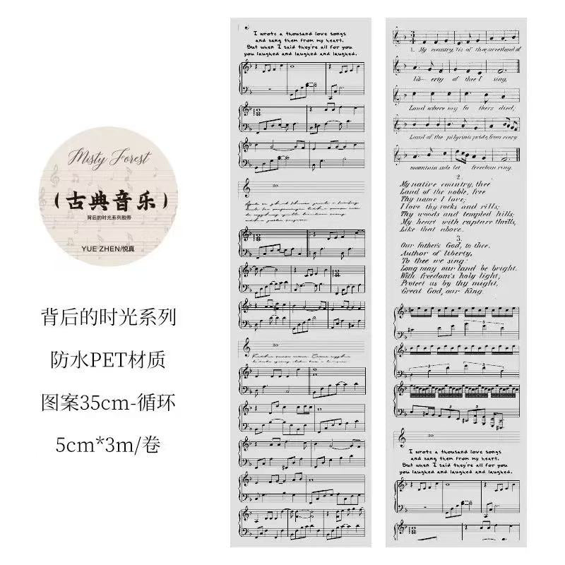 Behind the Time Series: Vintage Text PET Stickers — 3M