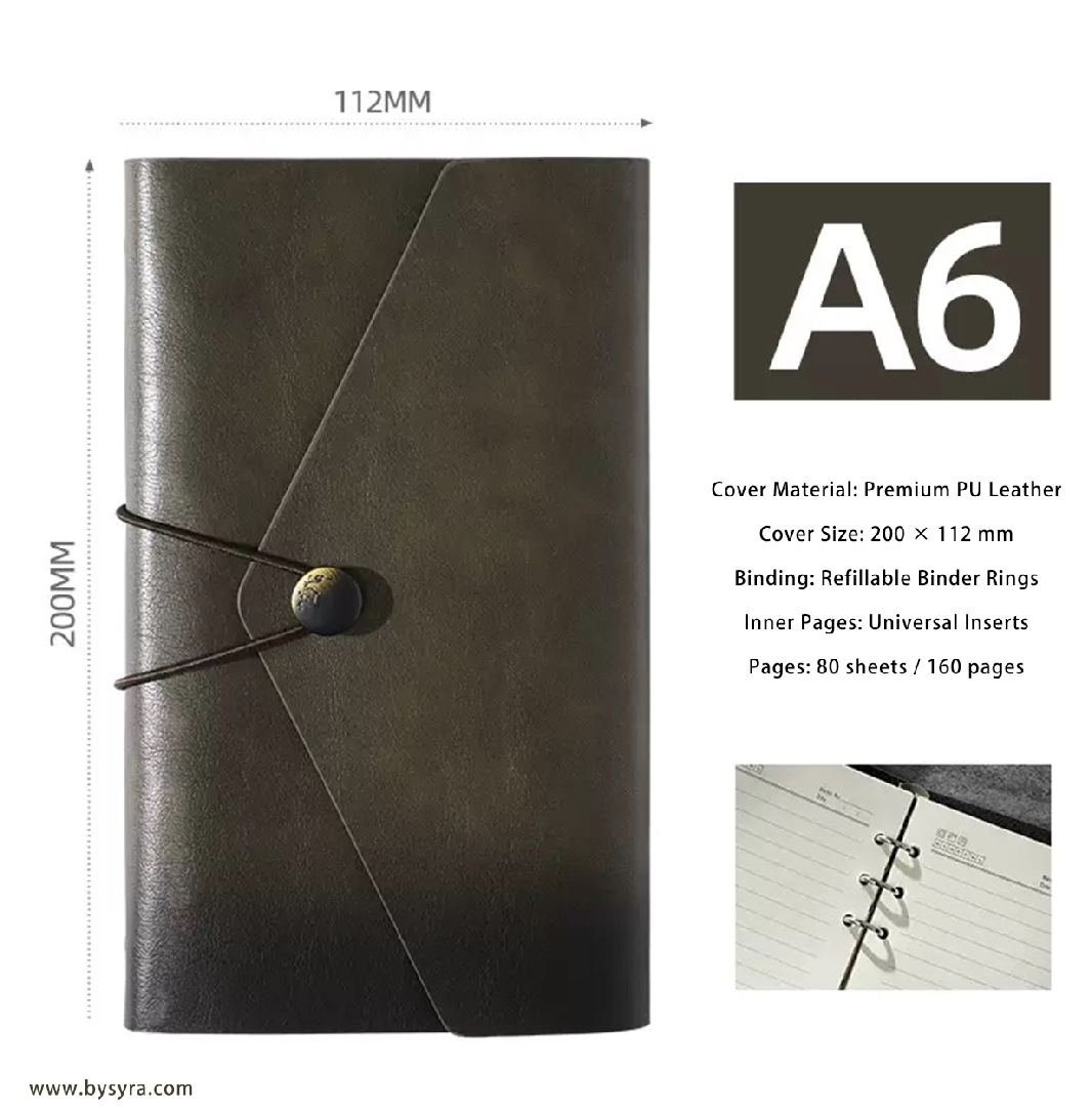 tn Vintage Refillable Planner Notebook