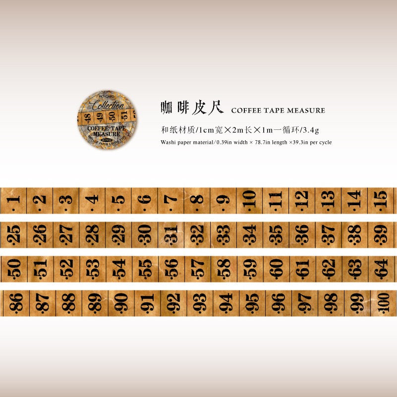 Ruban Washi série Collection de rubans à mesurer — 2M