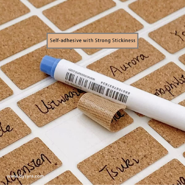 Notes autocollantes en liège