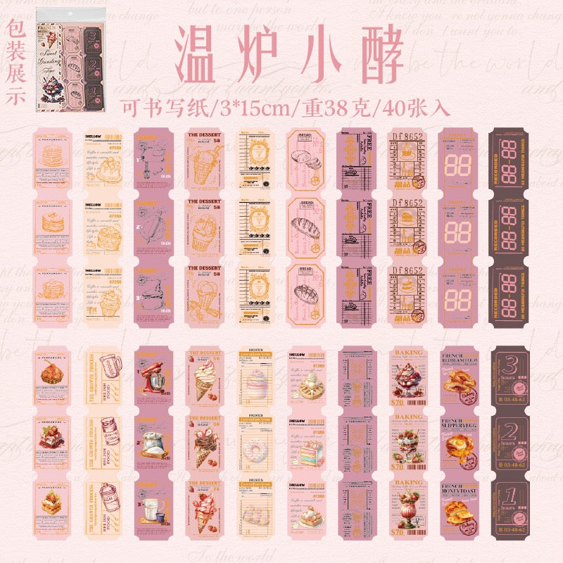 Manchester Memories Series: Receipt Sticker Pack — 40PCS