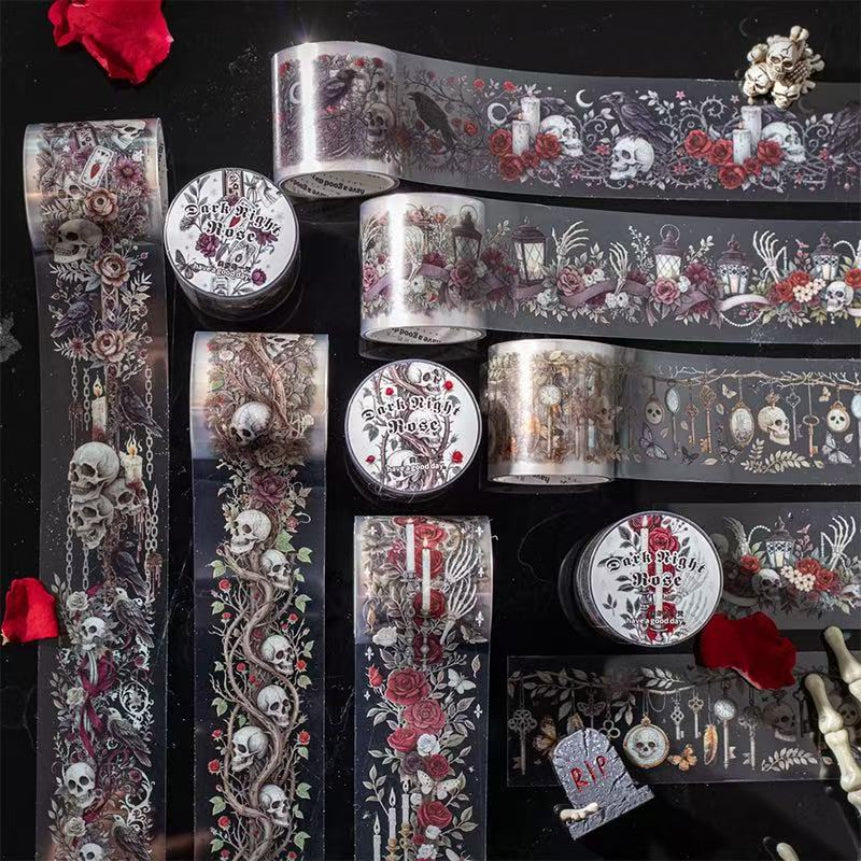 Dark Night Rose Series PET Tape — 2M