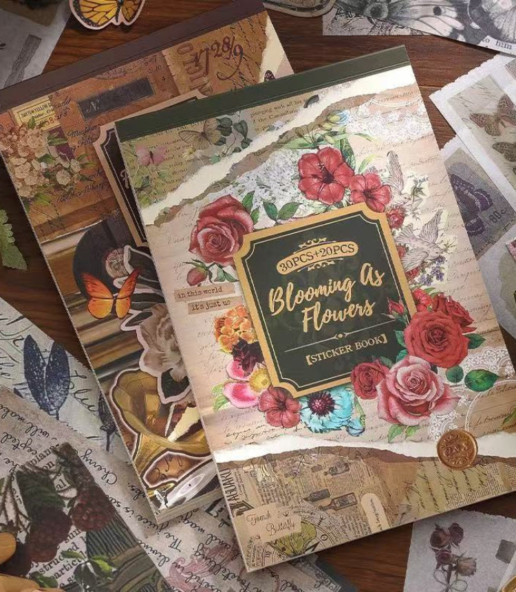 Livre d'autocollants en papier Washi et filigrane série Dream Drift — 50 feuilles