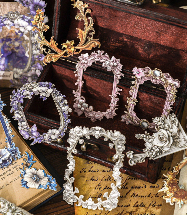 Dreamy Baroque Series Hollow Stickers — 20PCS