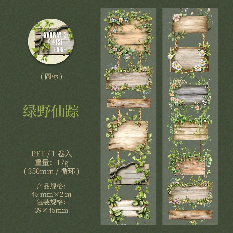Norwegian Forest: Woodland Guidance Decorative PET Tape — 2M