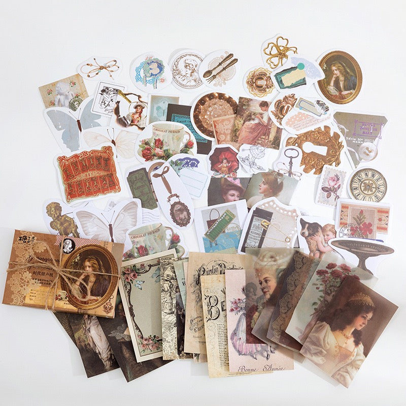 Kit de collage de la série Vintage Memories Room — 60 pièces
