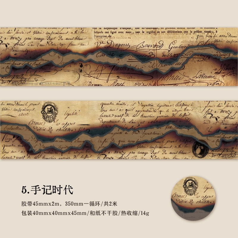 Fissures de mémoire Washi Paper Tape Washi Tape — 2M