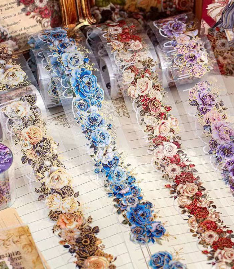 Ruban adhésif en PET à thème floral — 2M