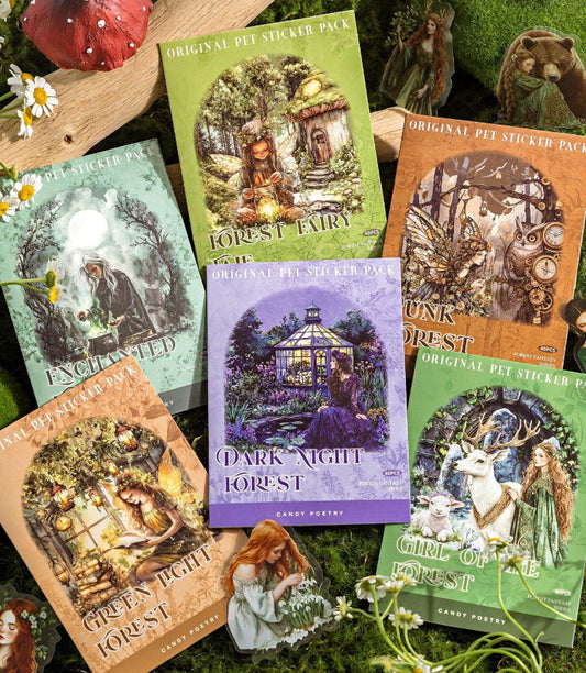 Forest Fantasy Series PET Sticker Pack — 40PCS