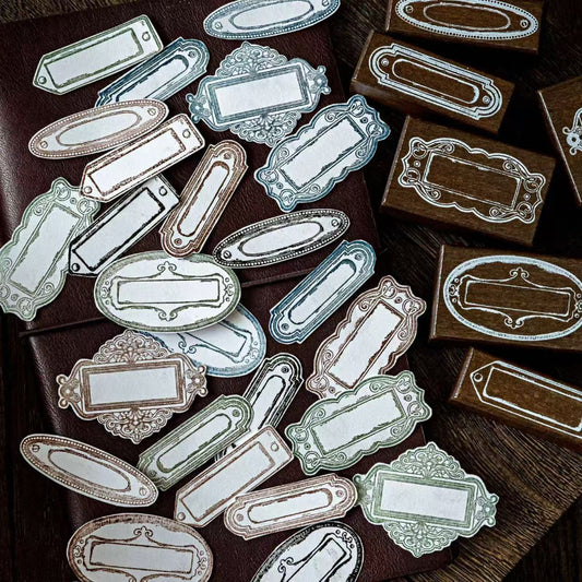 Frame Archive Room Series Wooden Stamps