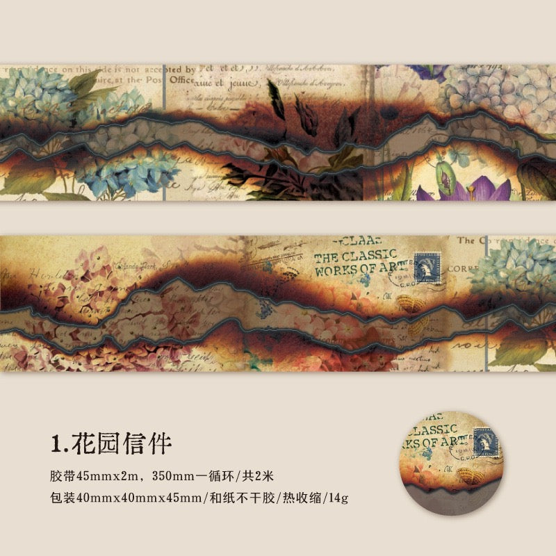 Fissures de mémoire Washi Paper Tape Washi Tape — 2M