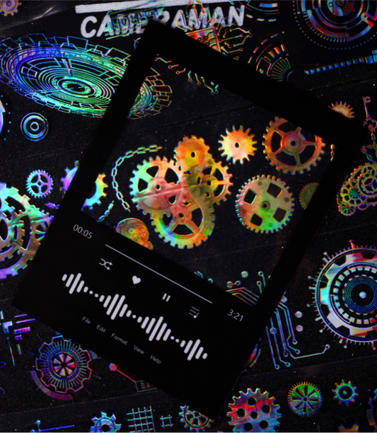 Gear fantasy series adhesive PET Tape — 2M