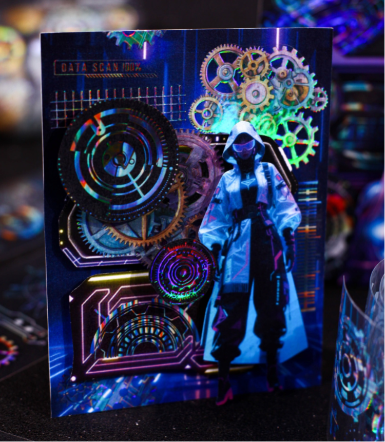 Gear fantasy series adhesive PET Tape — 2M