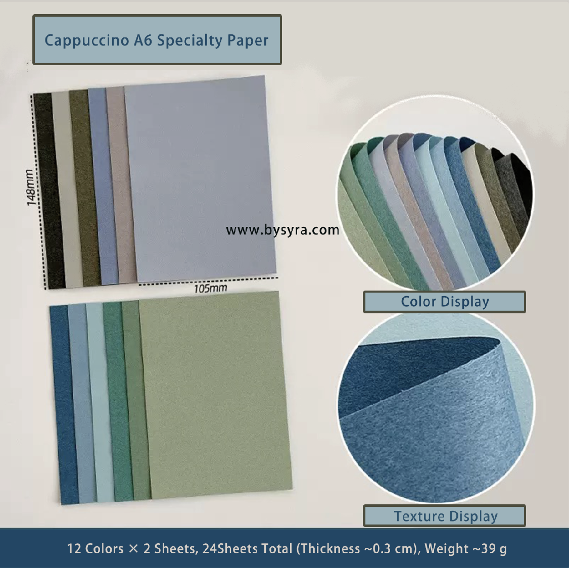 A6 Gleam Series Specialty Paper — 24 Sheets