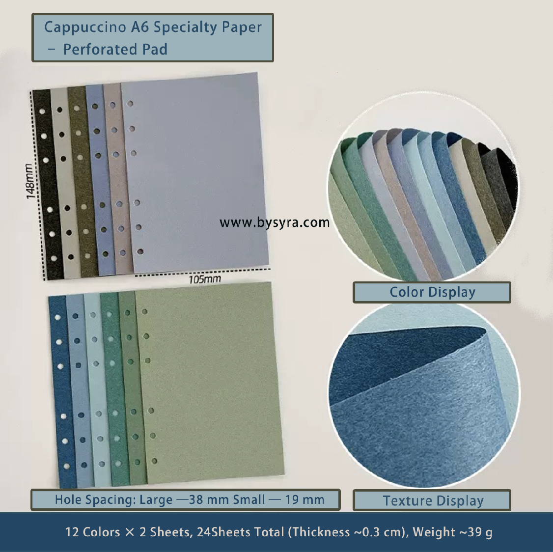 A6 Gleam Series Specialty Paper — 24 Sheets
