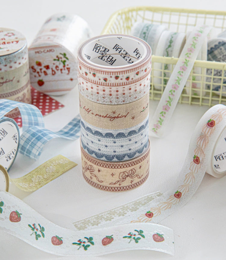 Handmade Lace Series PET Stickers — 2M