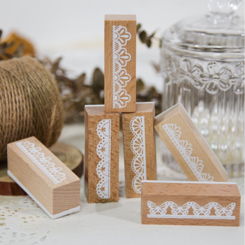 Timbres de la série Lace Blossom