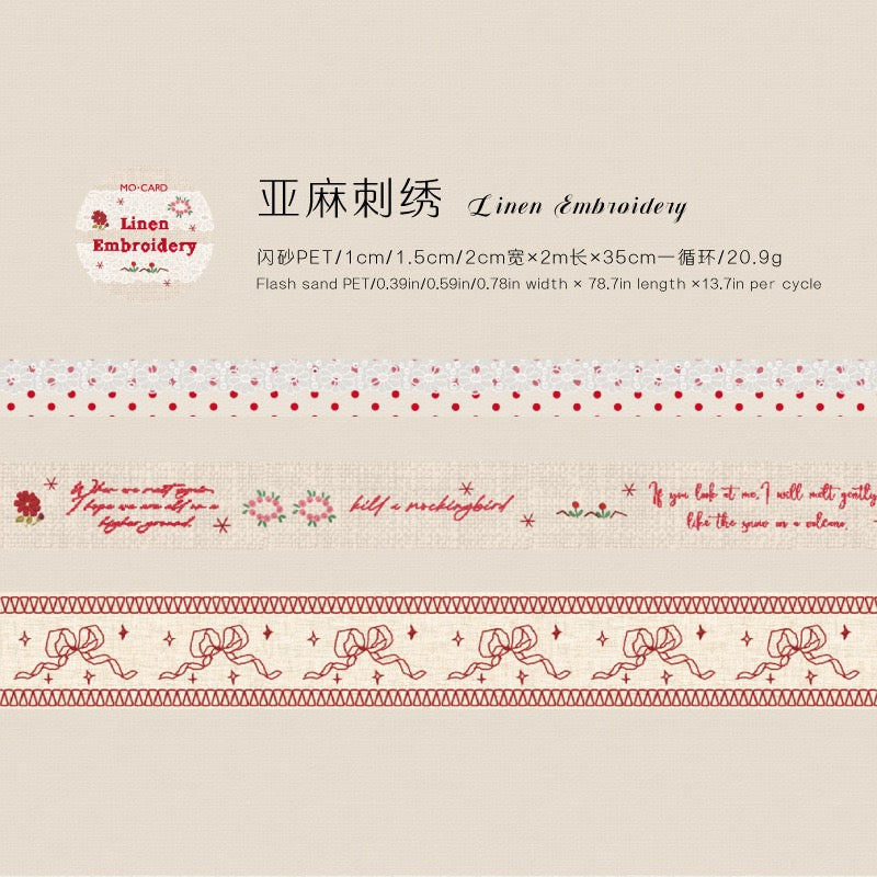 Handmade Lace Series PET Stickers — 2M