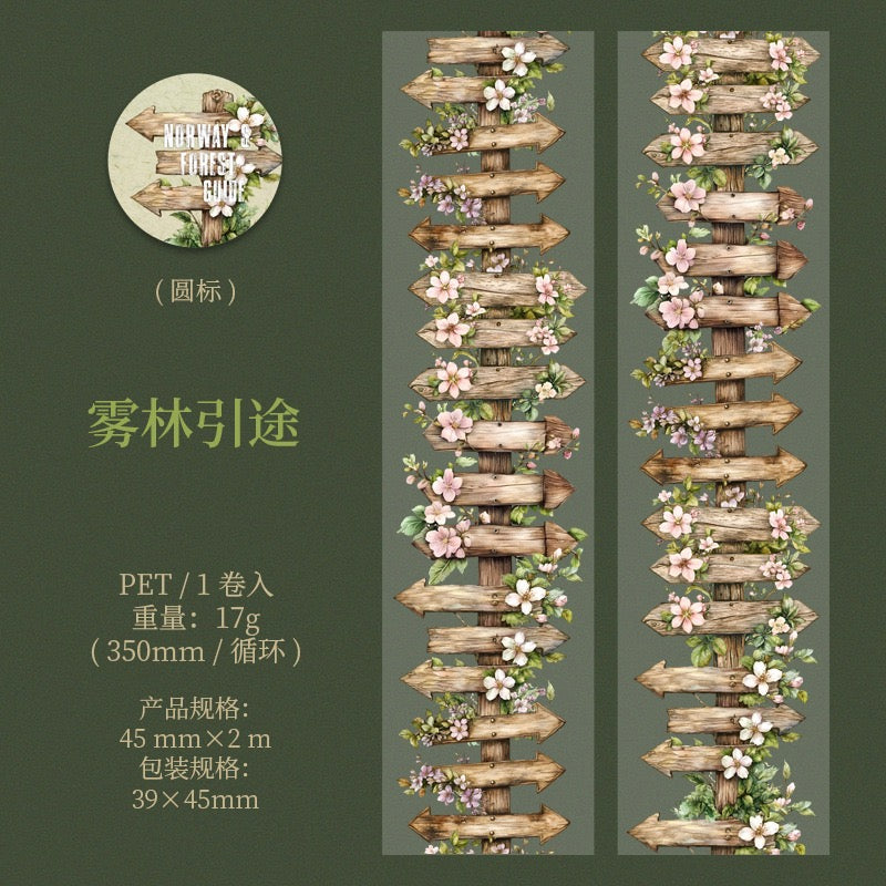 Norwegian Forest: Woodland Guidance Decorative PET Tape — 2M