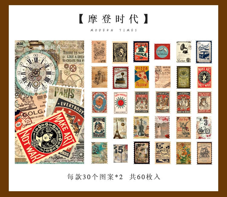 Time Post Office Series Washi Sticker 60PCS　