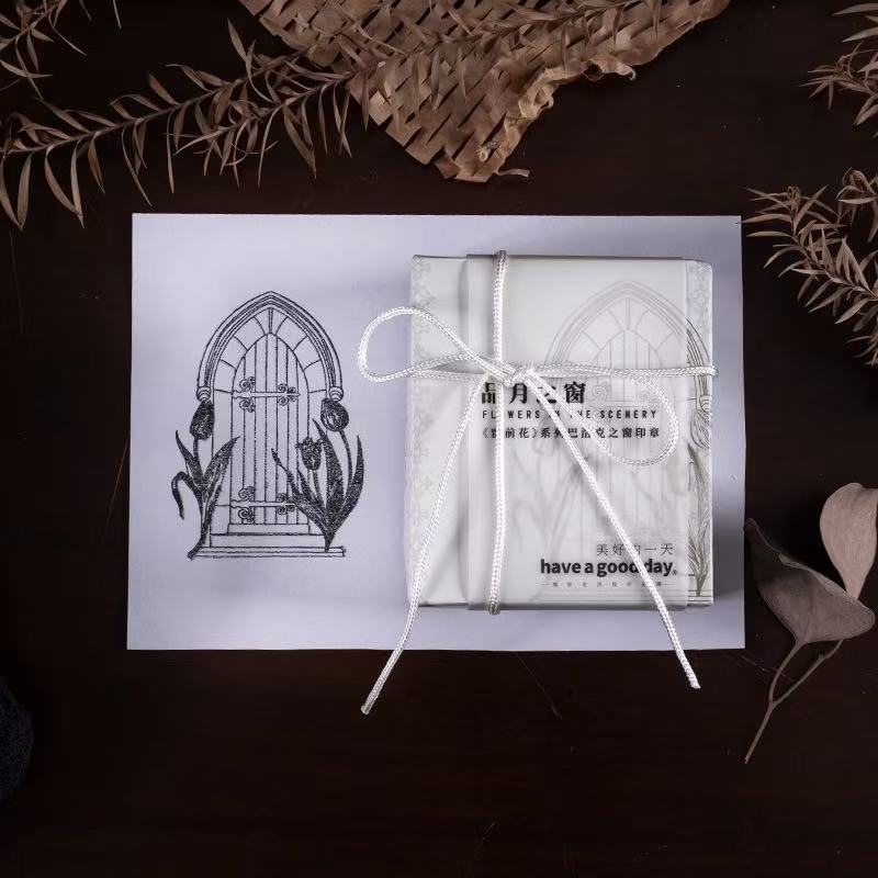 Timbres de la série Fenêtre baroque