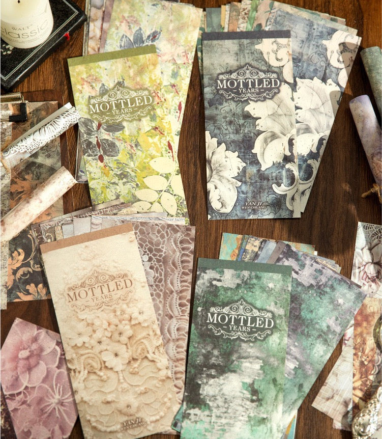 Mottled Years Material Paper – 24 Sheets