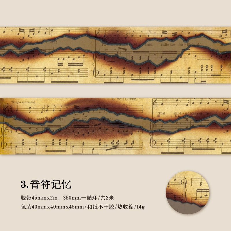 Fissures de mémoire Washi Paper Tape Washi Tape — 2M