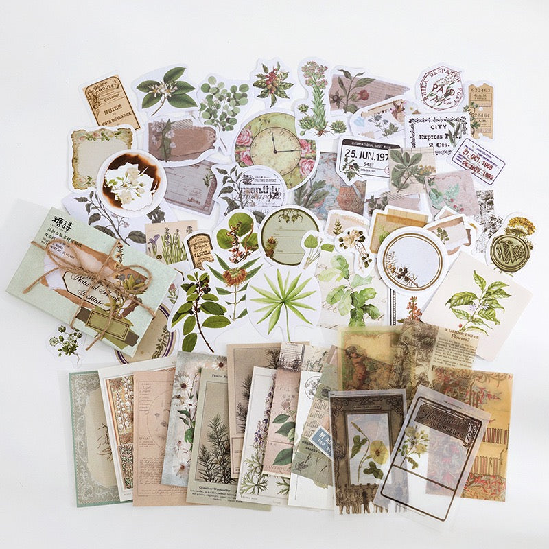 Kit de collage de la série Vintage Memories Room — 60 pièces