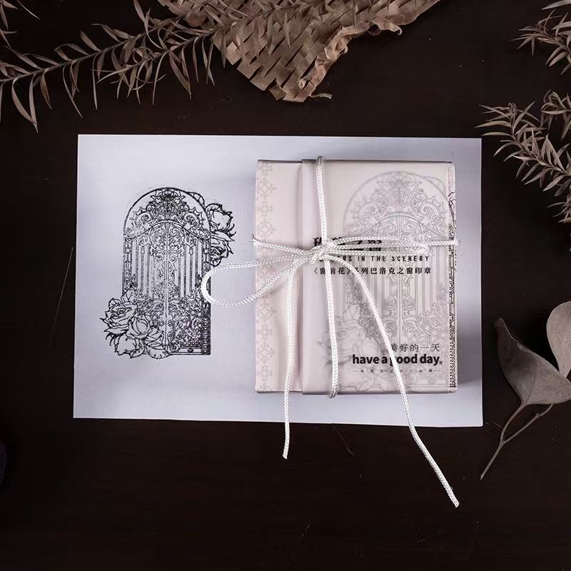 Timbres de la série Fenêtre baroque